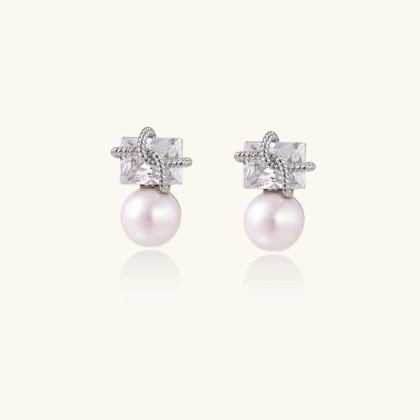 Stardust Pearl Drop Earrings