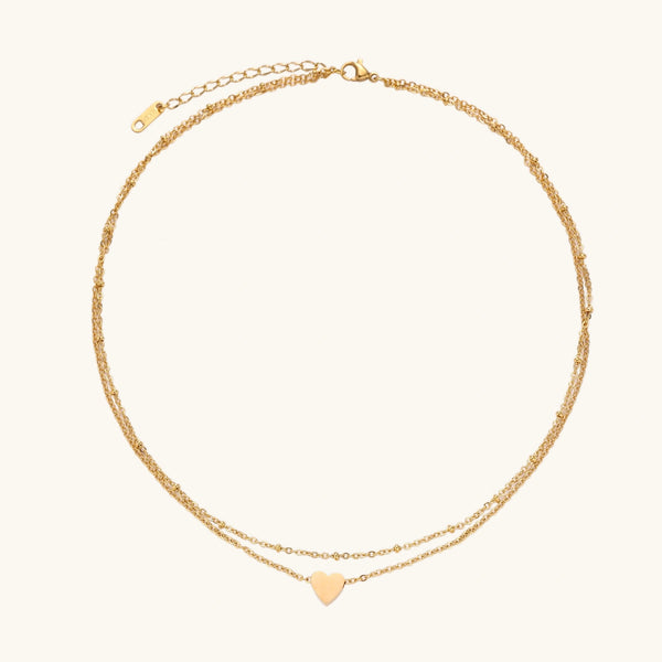 Layered Heart Necklace