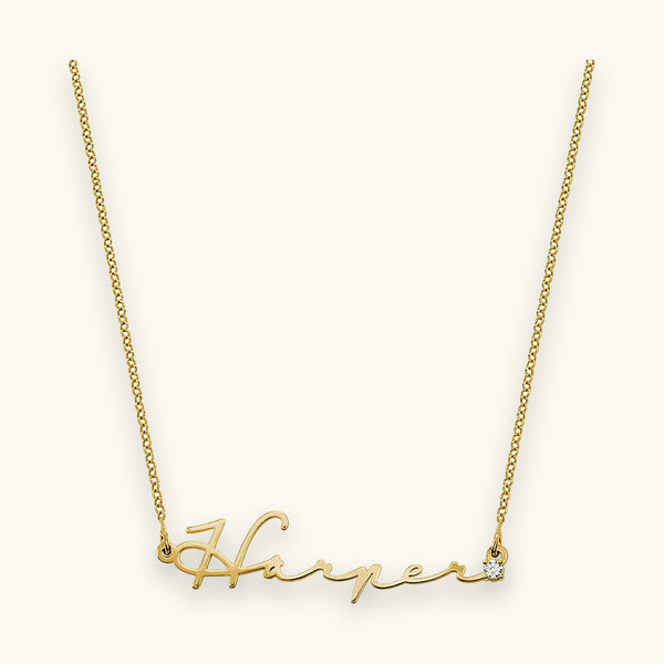 Classic Script Name Necklace