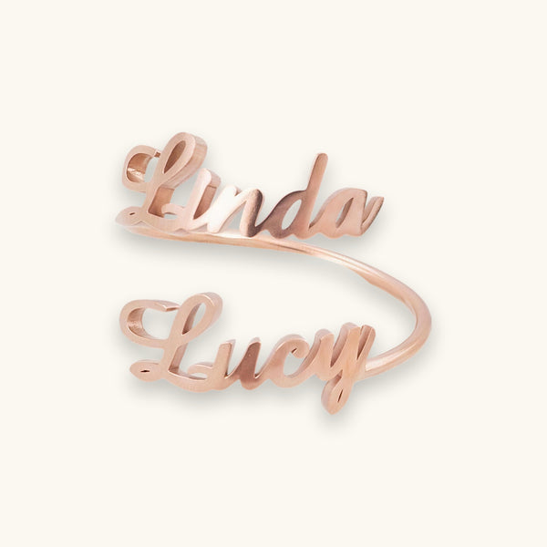 Double Name Ring