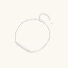 Pearl whisper bracelet in silver-tone on white background