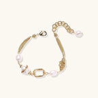 Pearl and filigree bracelet detail