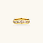 Celestial Band Ring close-up of channel-set cubic zirconia