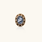 Victorian floral cameo ring close-up detail