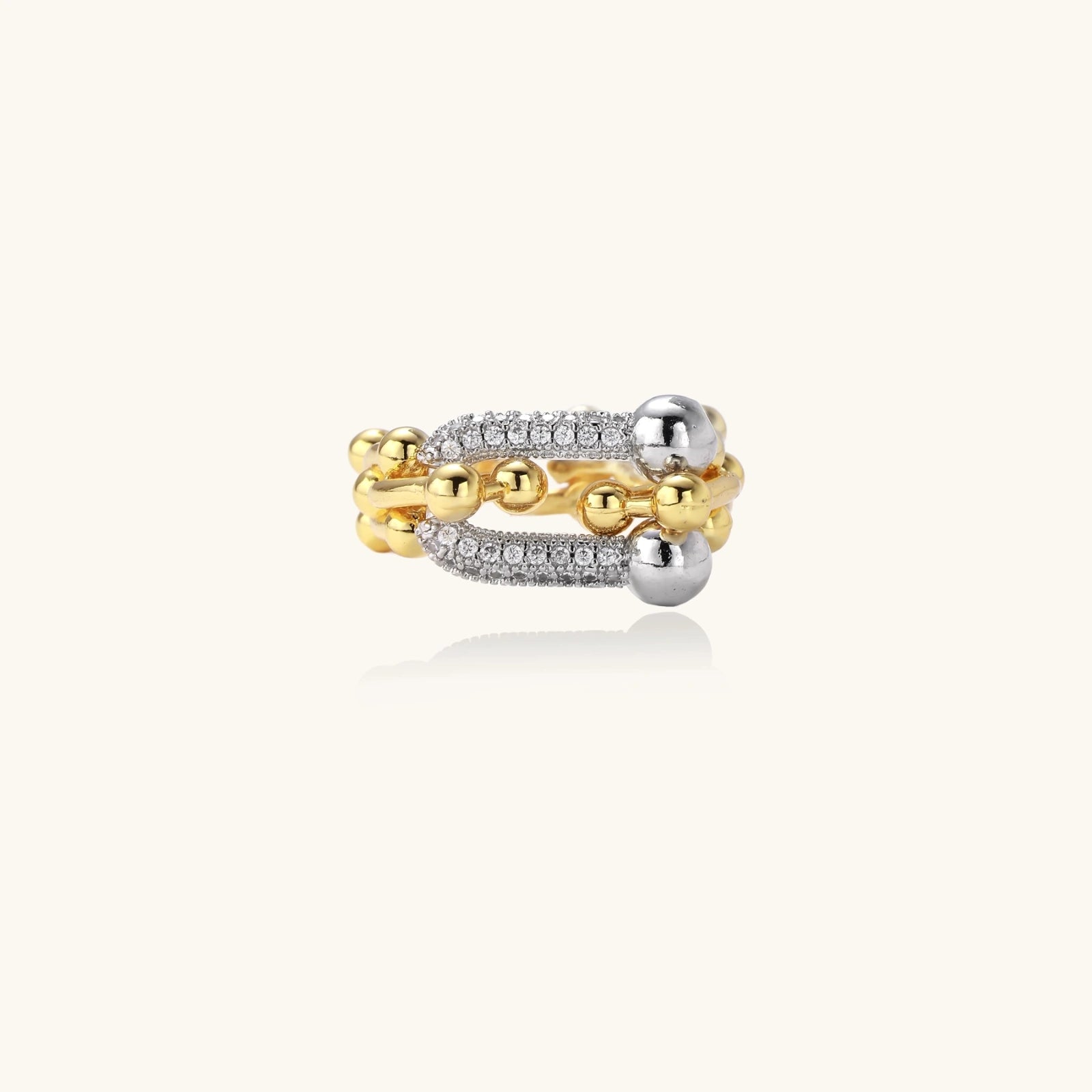 Chain link power ring side view