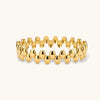 Gold-tone pebble link bracelet