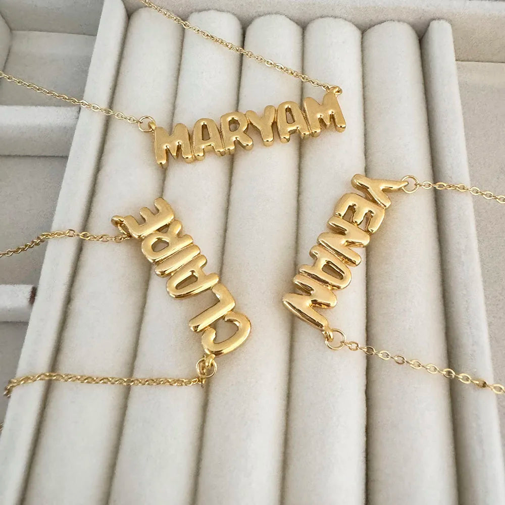 Bubble Name Necklace