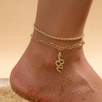 Snake anklet side view