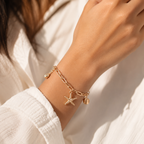Starfish anklet close-up