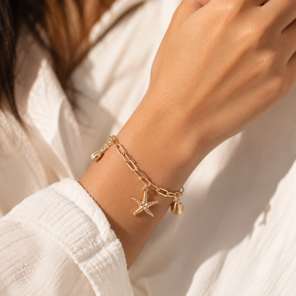 Starfish Charm Anklet