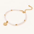 Beach anklet shown on ankle