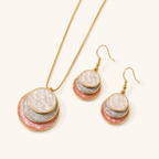 Enamel jewelry set detail