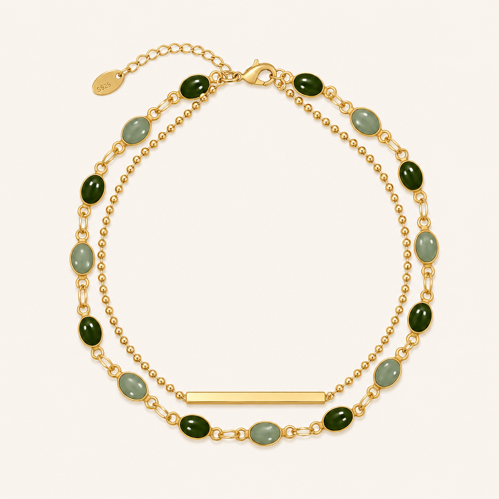 Retro chain bracelet close-up