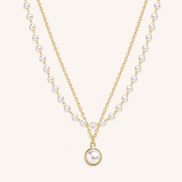Double-Layer Pearl Necklace