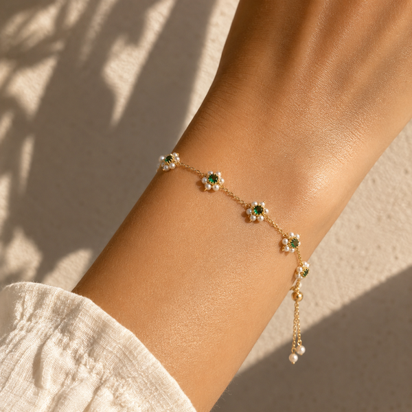 Pearl Flowers Bracelet