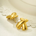 Chunky Cross Stud Earrings