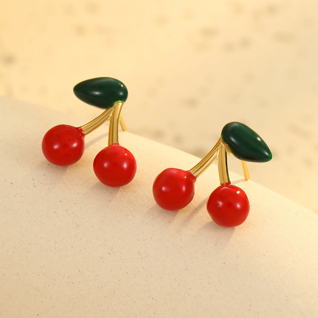 Cherry Stud Earrings