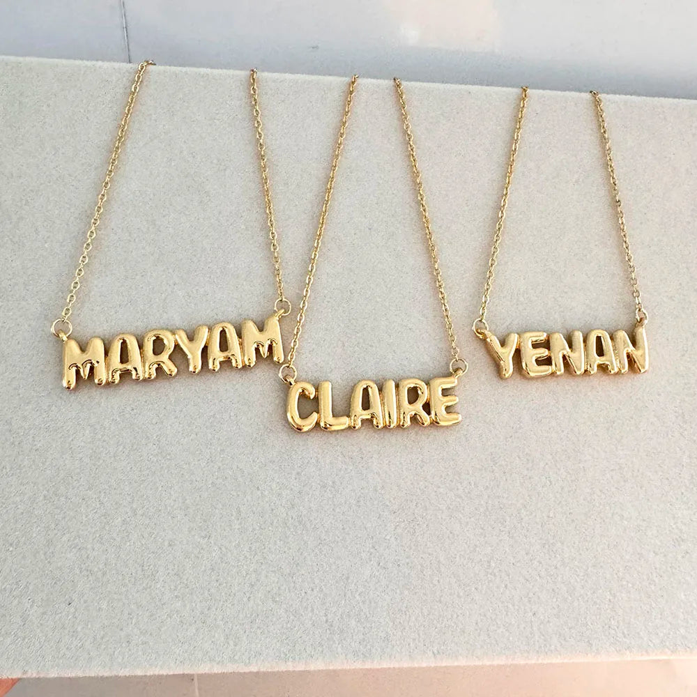 Bubble Name Necklace
