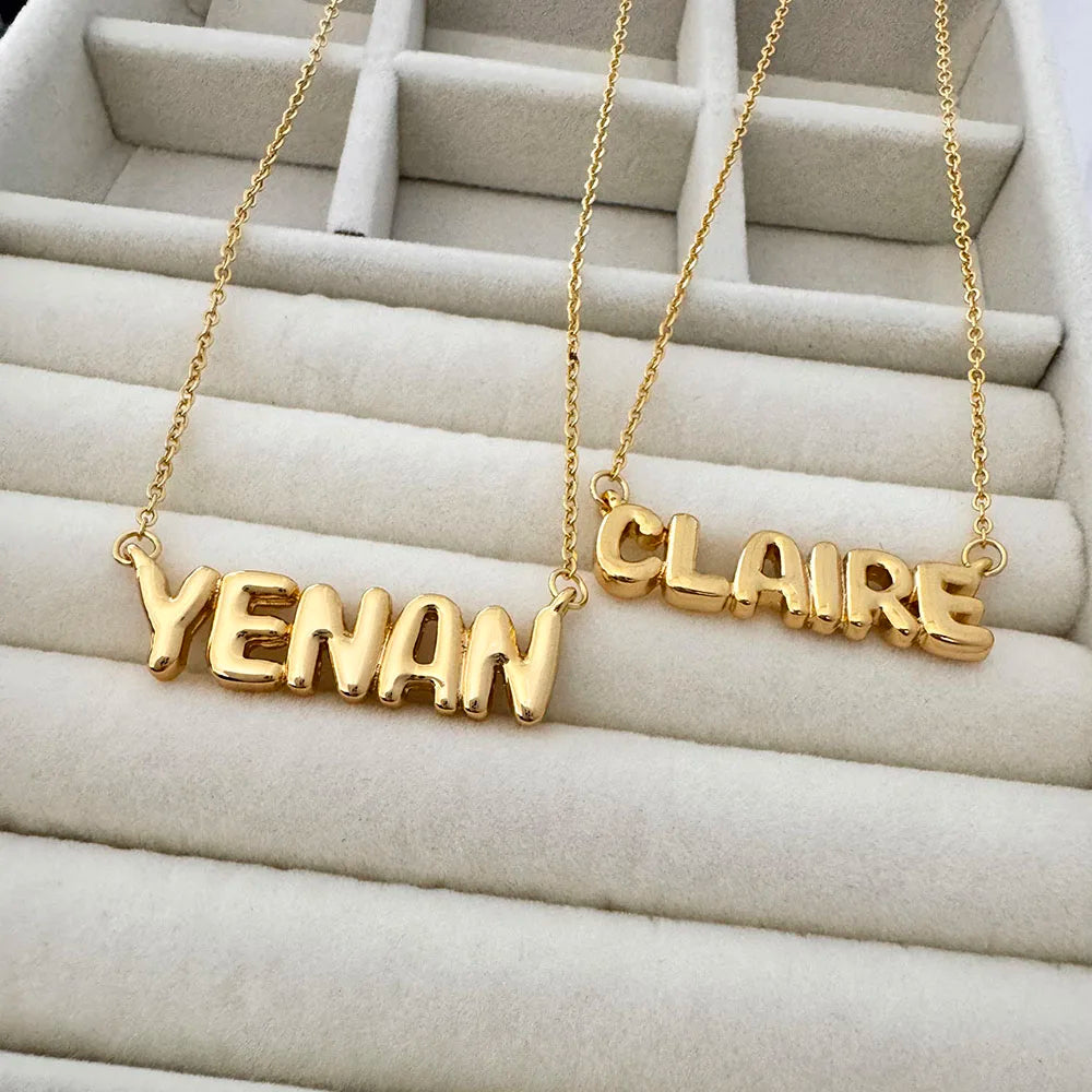 Bubble Name Necklace