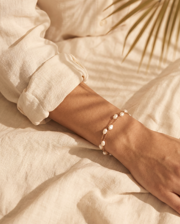 Baroque Pearl Layered Bracelet