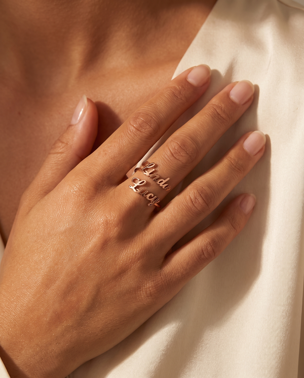Double Name Ring