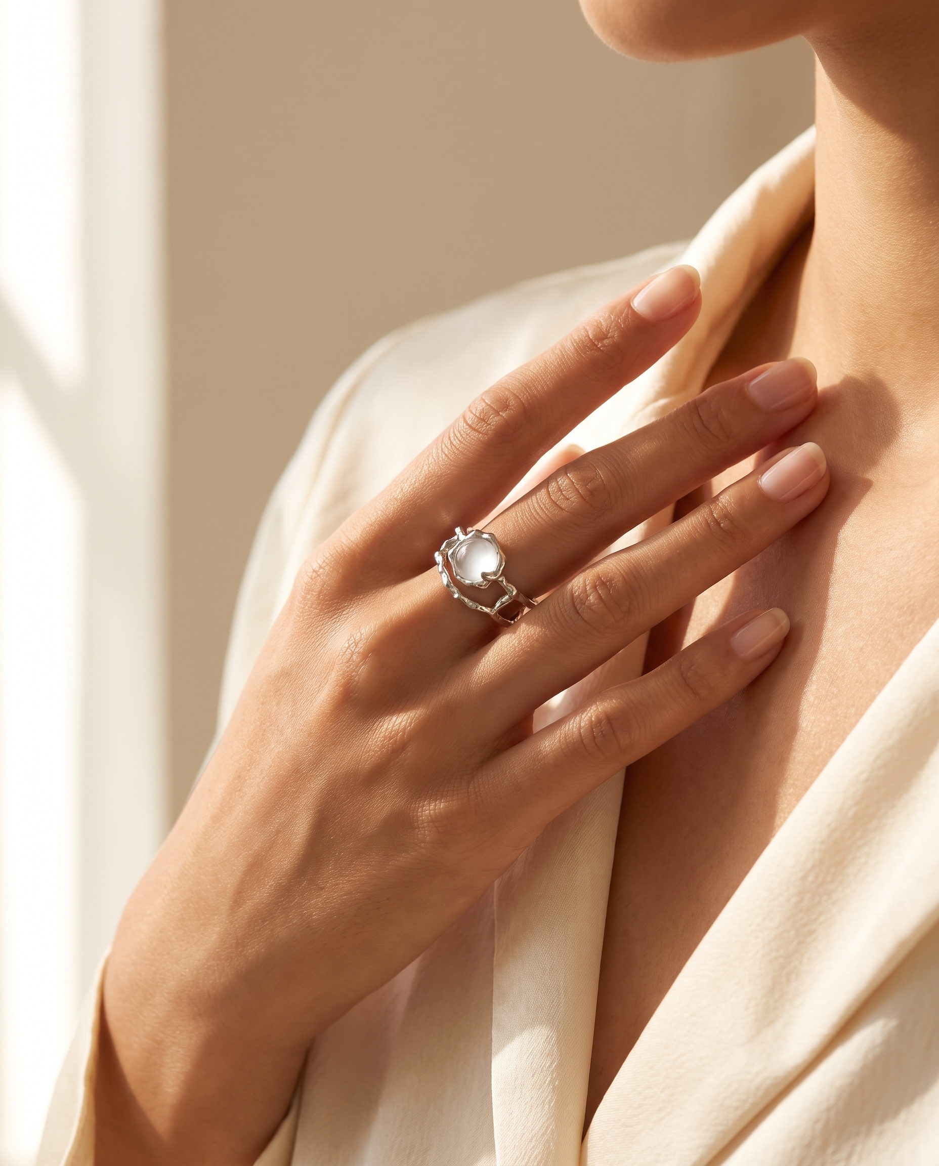 Pearl Cluster Ring