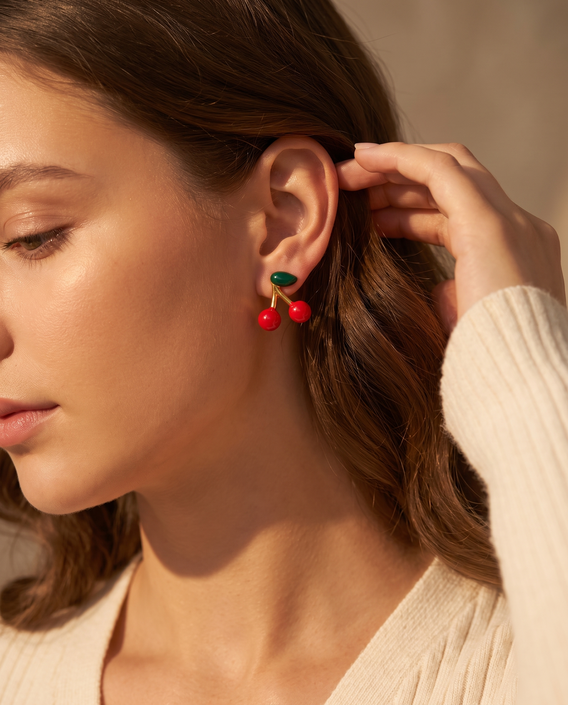 Cherry Stud Earrings