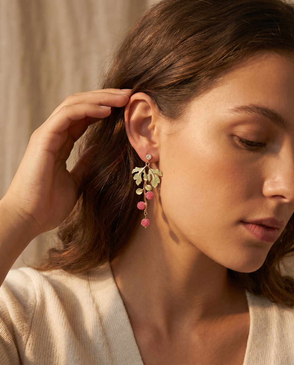Summer Berry Ear Clips