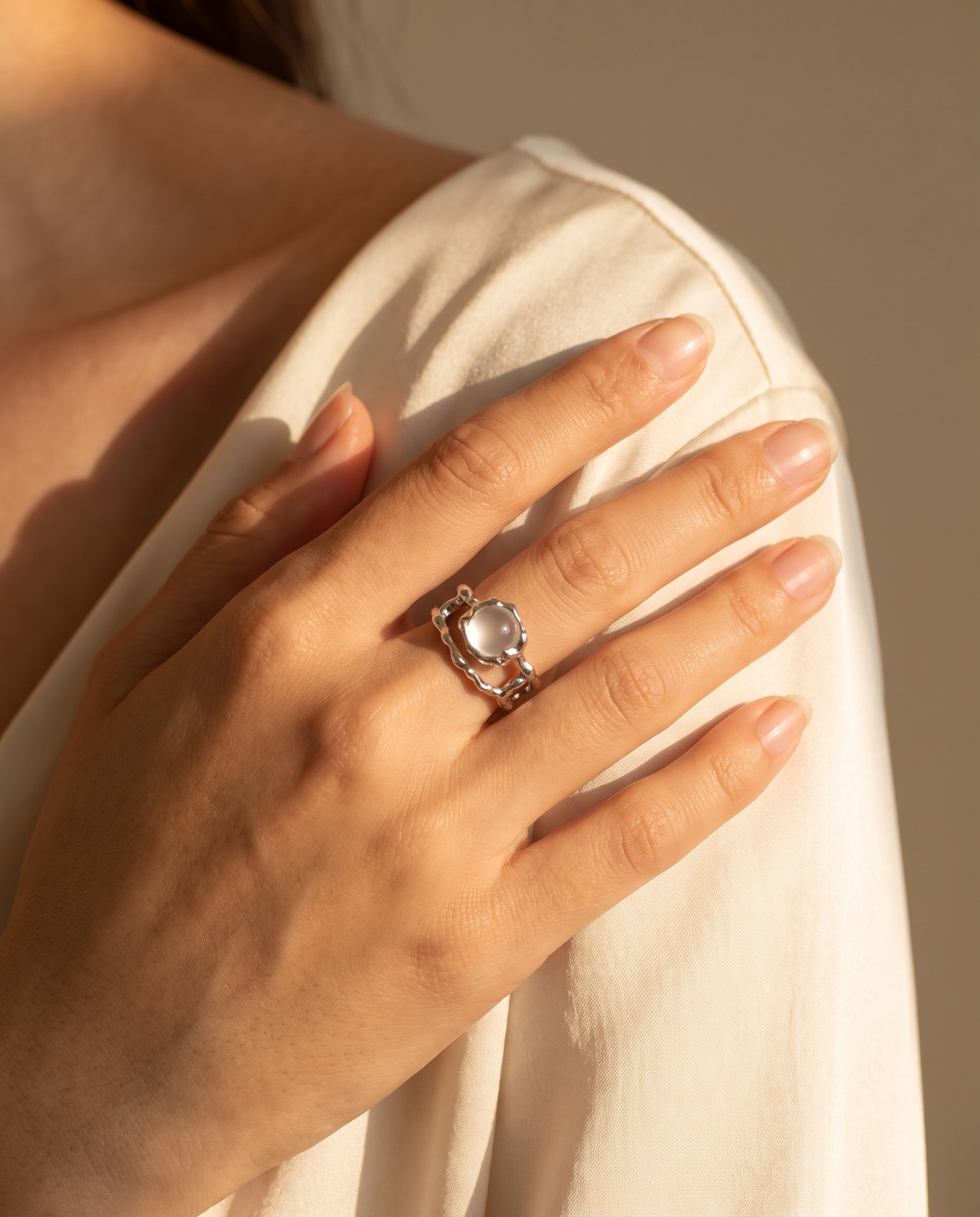 Pearl Cluster Ring