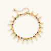 Gold-tone layered beach anklet