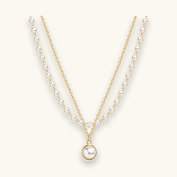 Double-Layer Pearl Necklace