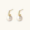 Dainty Round Pearl Stud Earrings