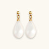 Vintage Teardrop Pearl Earrings
