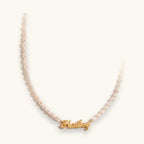 Pearl Bead Name Necklace