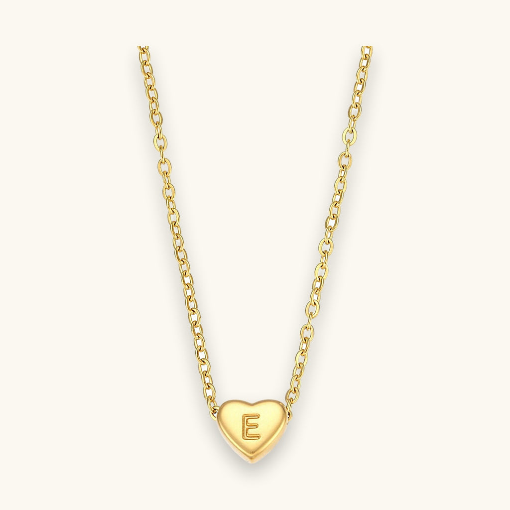 Heart Initial Necklace