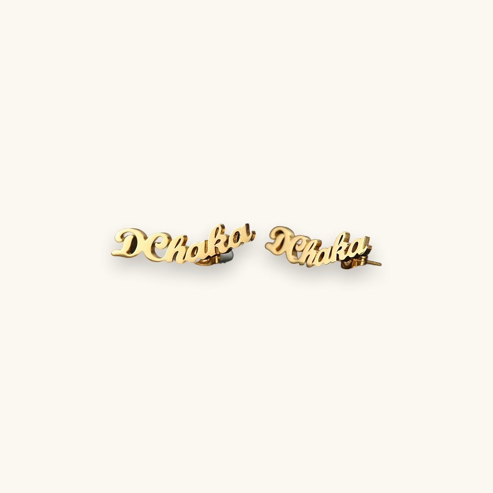 Mini Name Stud Earrings