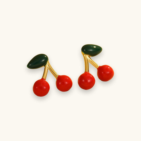 Cherry Stud Earrings