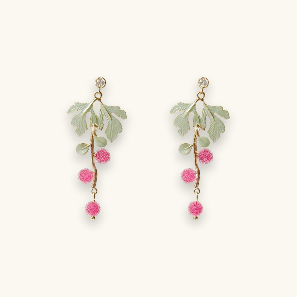Summer Berry Ear Clips