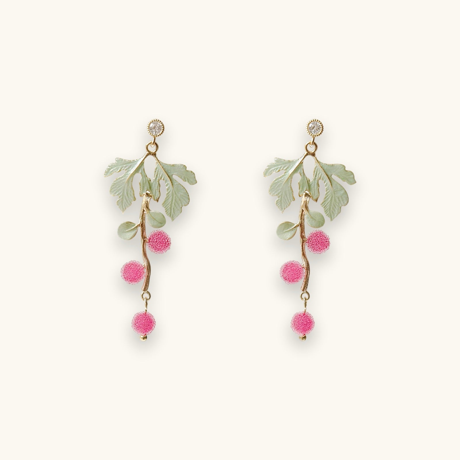 Summer Berry Ear Clips
