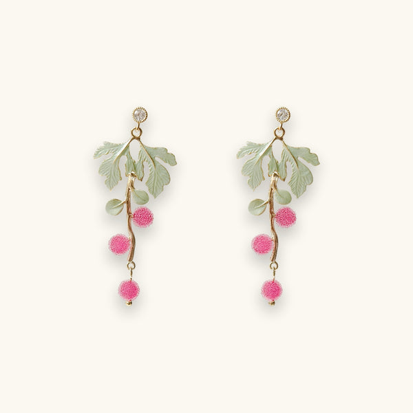 Summer Berry Ear Clips