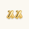 Chunky Cross Stud Earrings