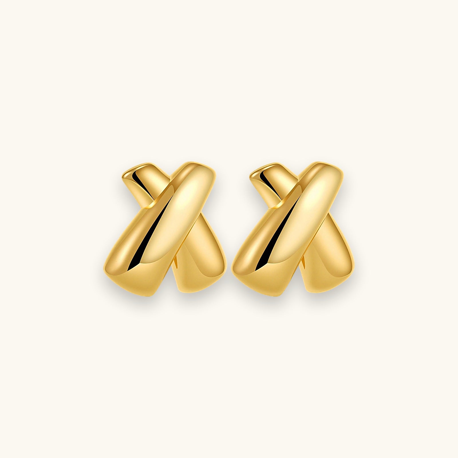 Chunky Cross Stud Earrings