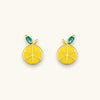 Sterling Silver Lemon Studs