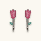 Sterling Silver Tulip Studs