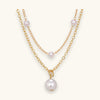 Pearl Tassel Layered Necklace