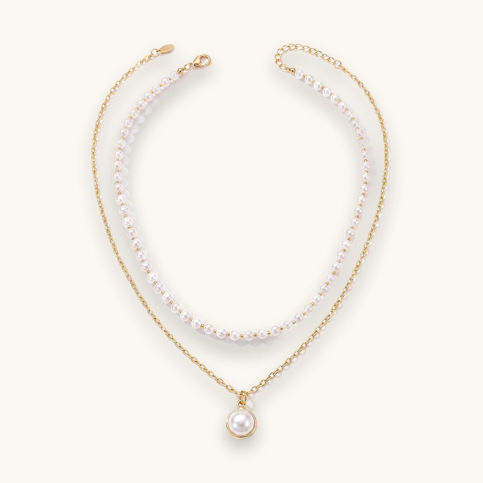 Pearl Tassel Layered Necklace