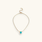 Turquoise Teardrop Pendant Necklace