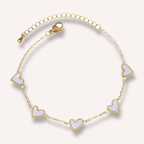 Heart bracelet shown on wrist